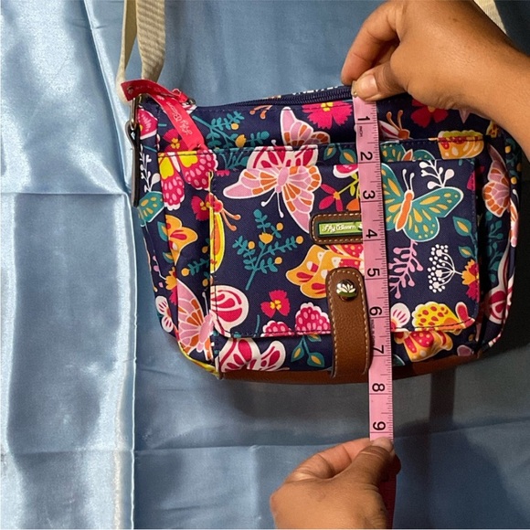 Lili Bloom pink and blue crossbody bag - Picture 11 of 11